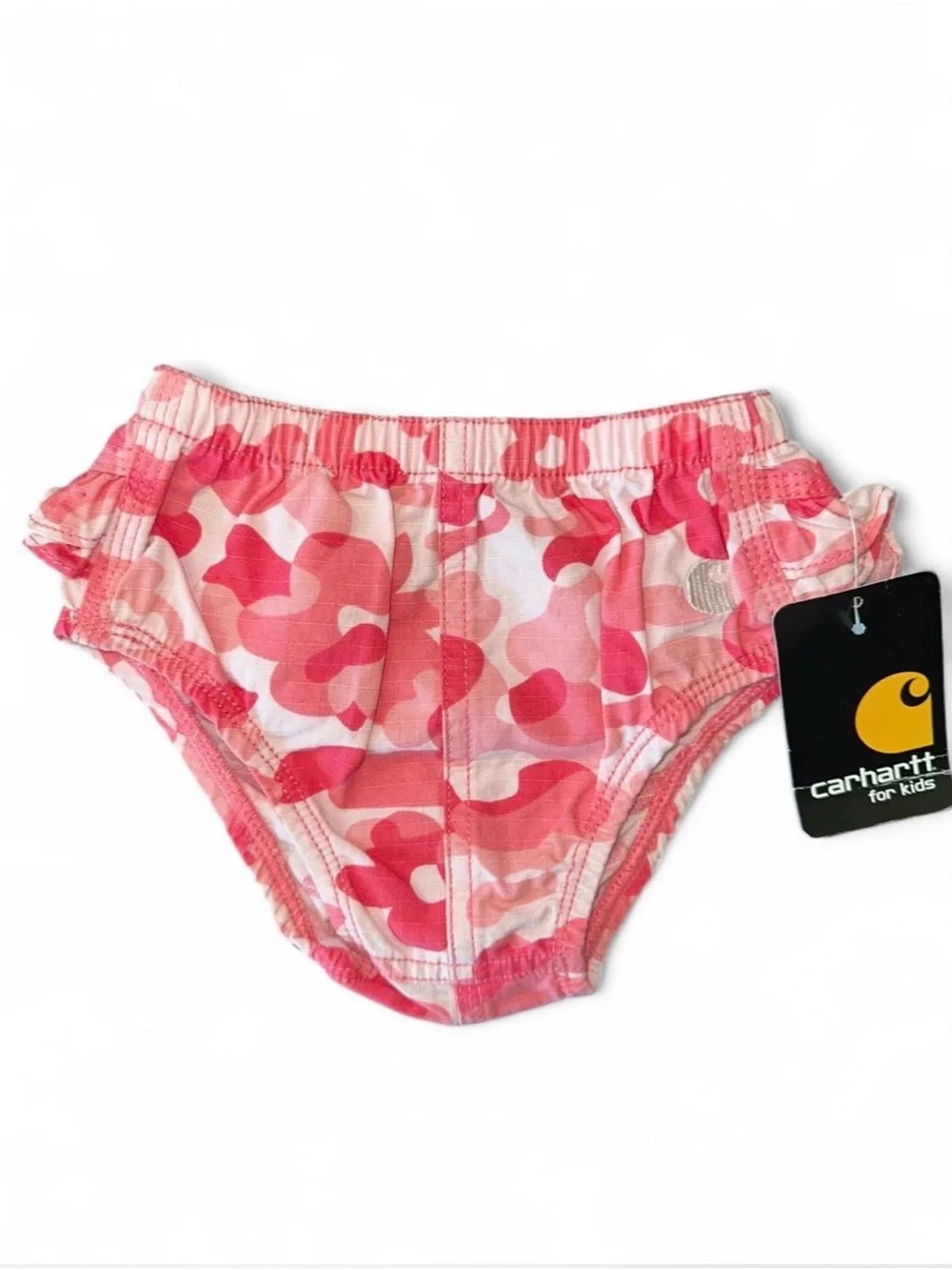 Carhartt for Kids Pink Camo Ruffle Baby Bloomers - 6M NWT